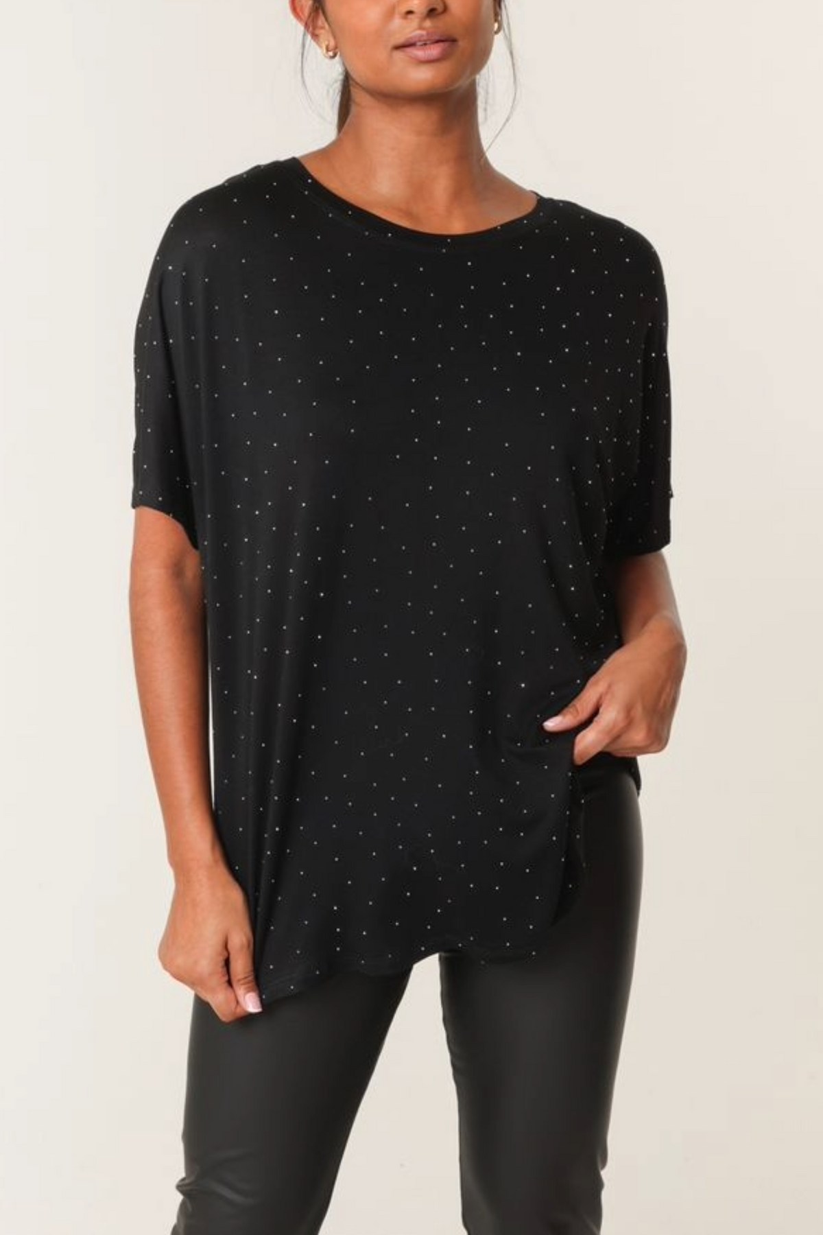 Embellished Round Neck T-Shirt