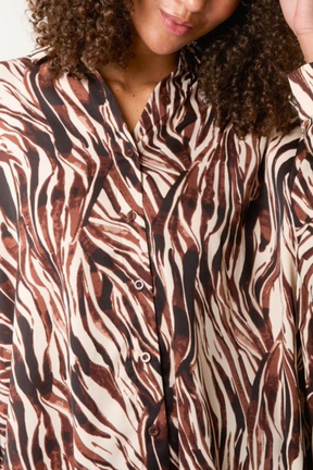 Zebra Print Relaxed Shirt