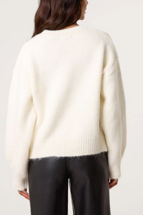 Sequin Diamond Pearl Button Cardigan