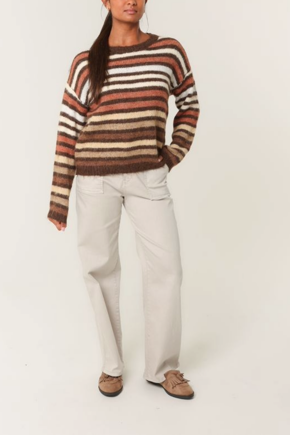 Striped Colourful Knit Jumper