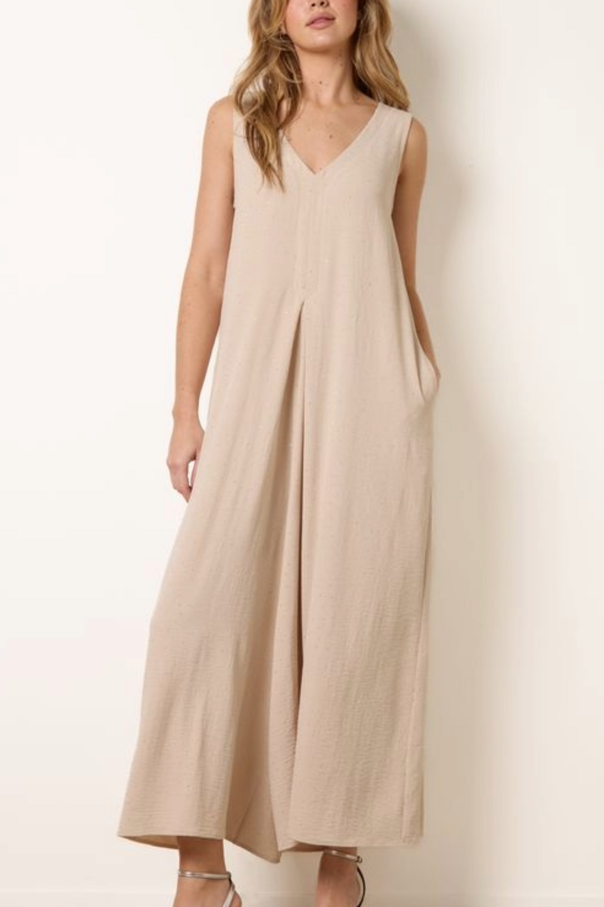 Diamante Embellished Wide Leg Jumpsuit