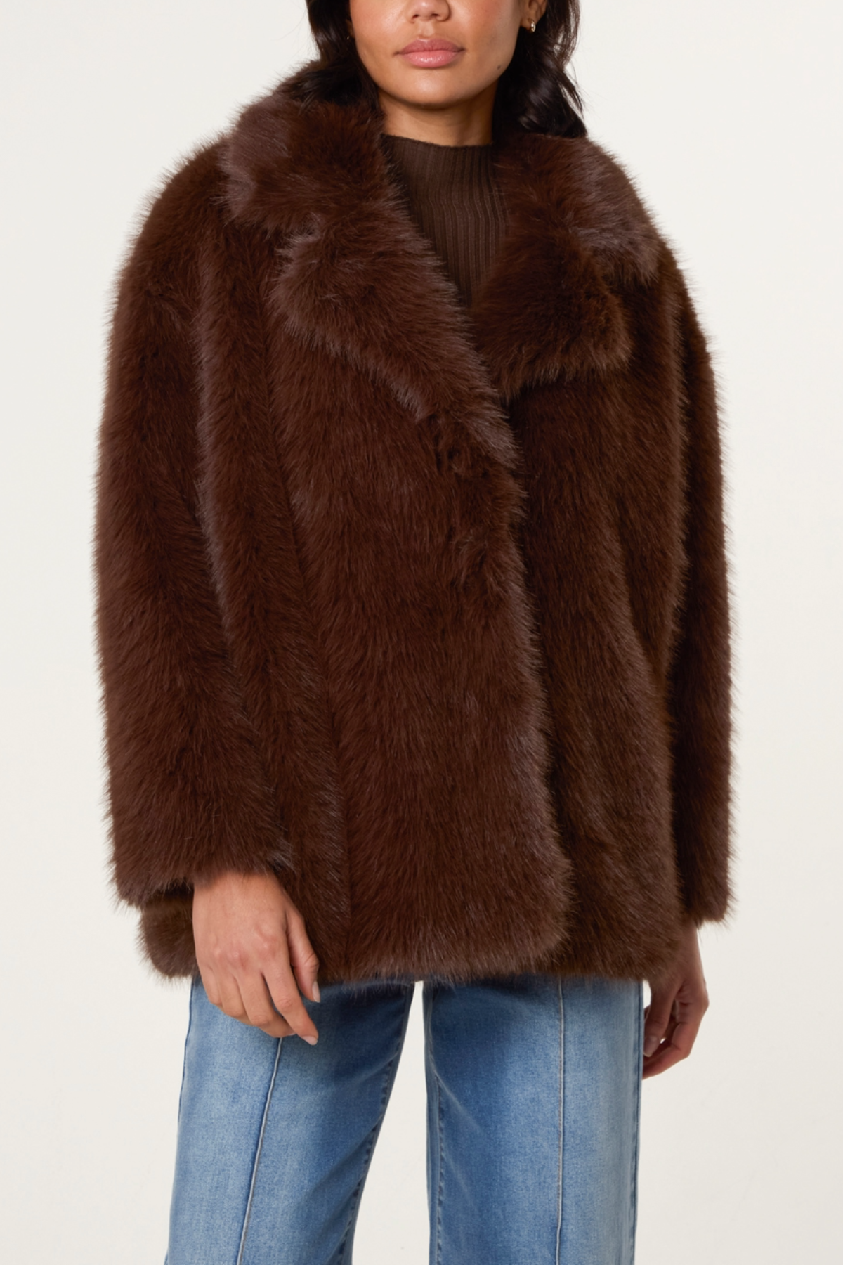 Luxurious Faux Fur Coat