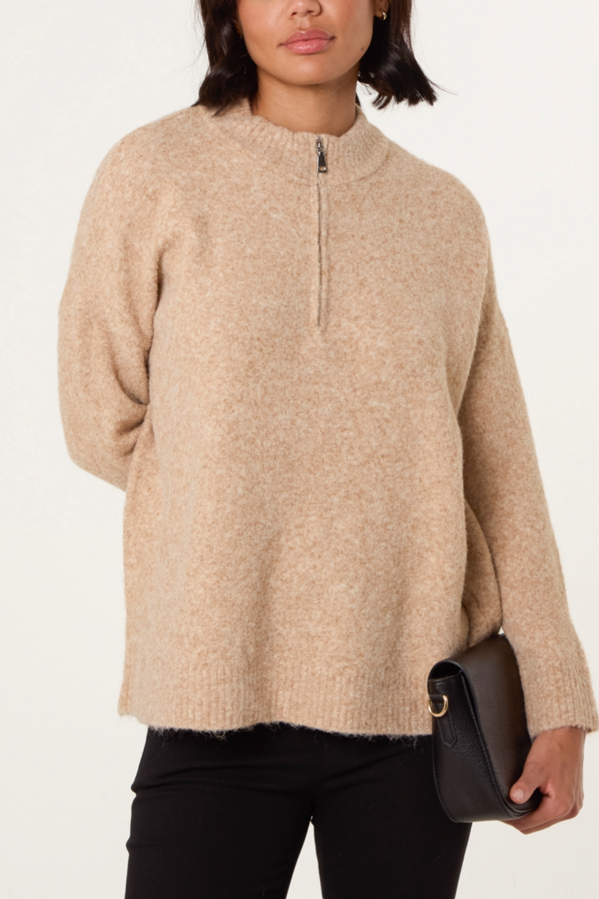 Half Zip Soft Knit Jumper
