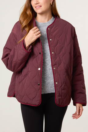 Quilted Button-Through Jacket