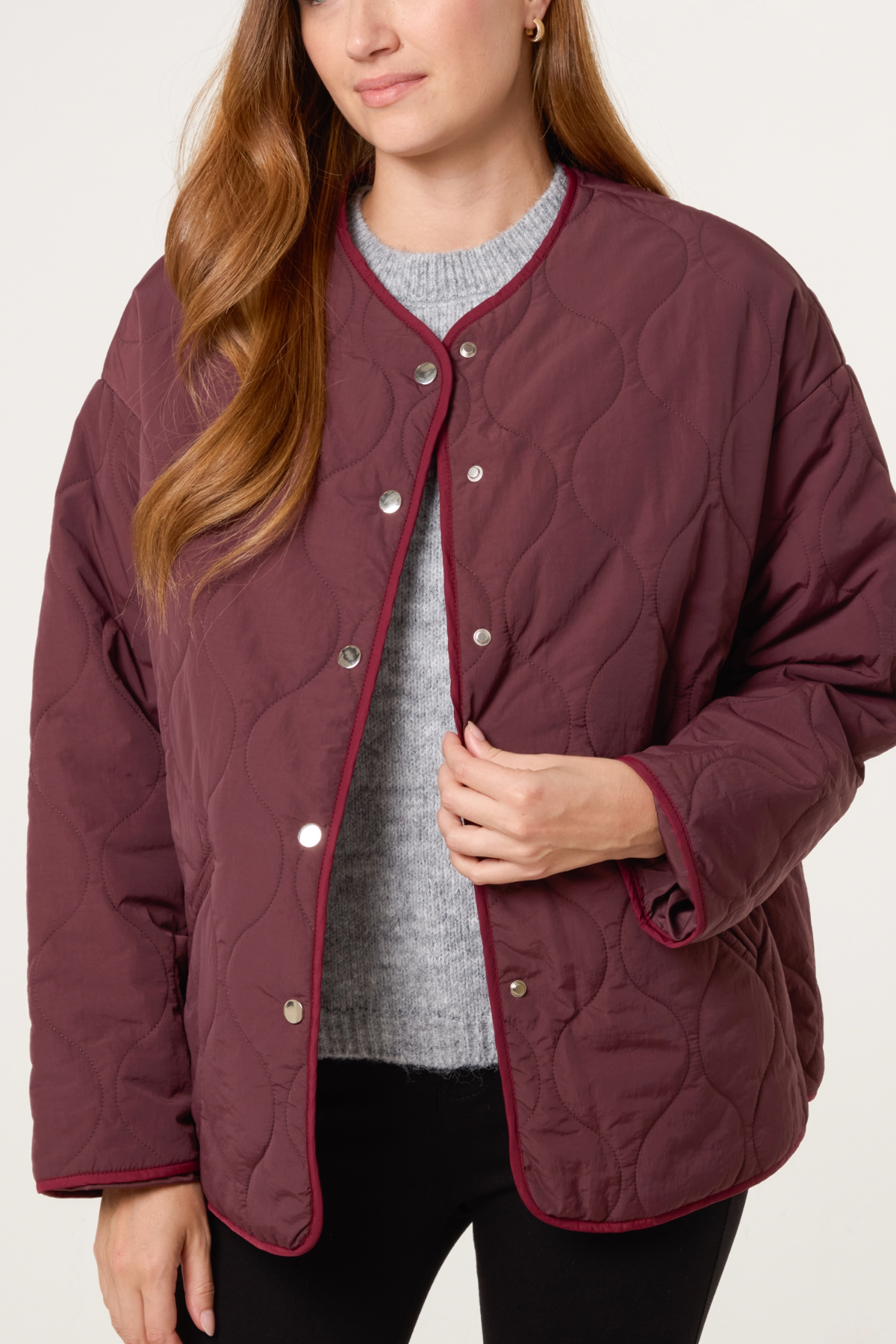 Quilted Button-Through Jacket