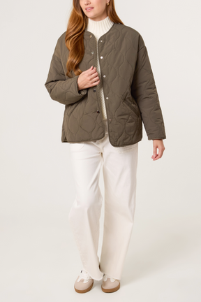Quilted Button-Through Jacket