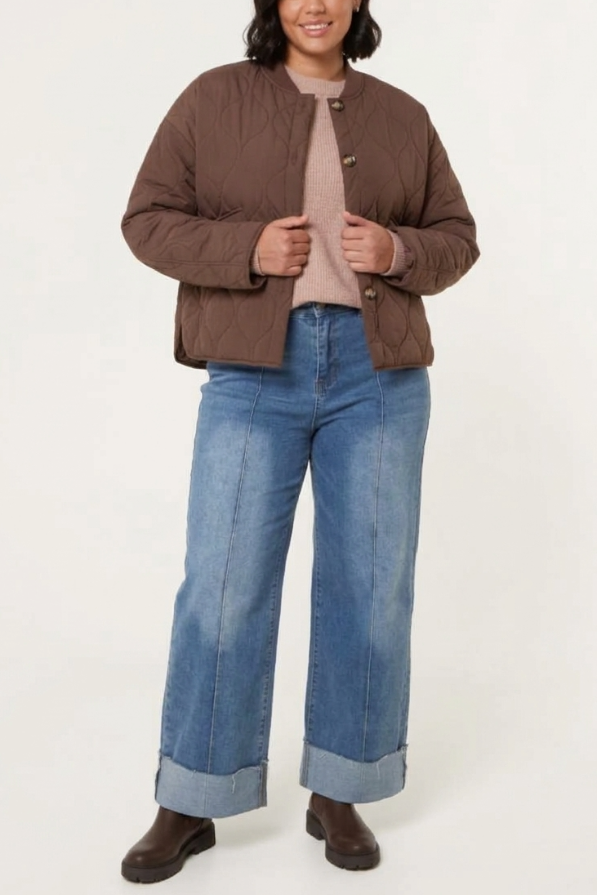 Classic Quilted Button Through Jacket