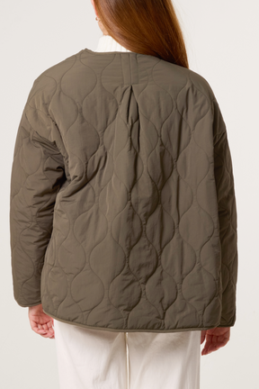 Quilted Button-Through Jacket