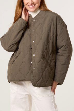 Quilted Button-Through Jacket