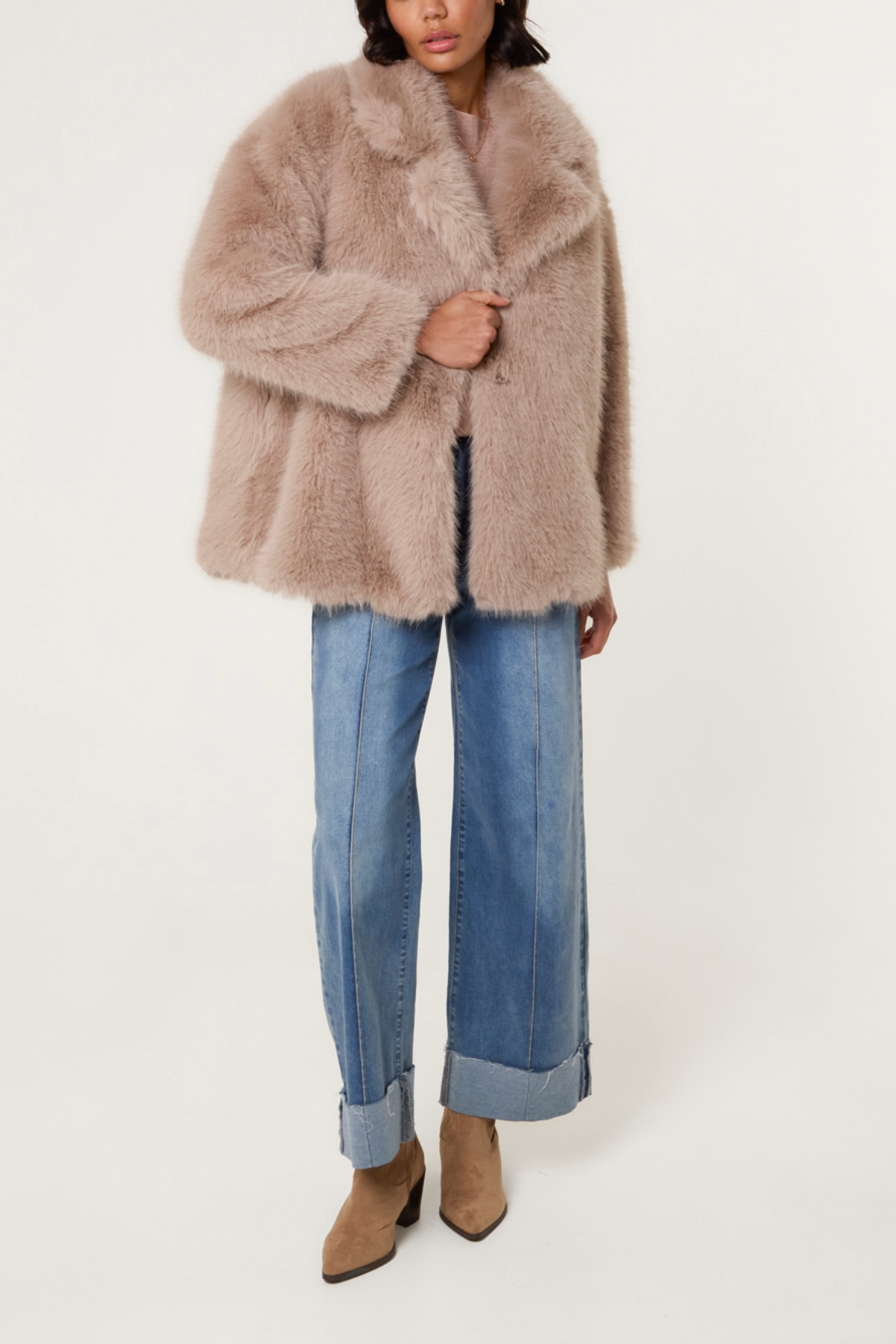 Luxurious Faux Fur Coat
