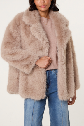 Luxurious Faux Fur Coat