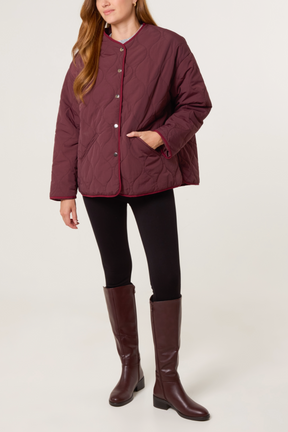 Quilted Button-Through Jacket