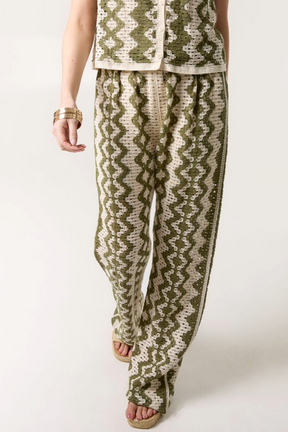 Zig Zag Crochet Trousers