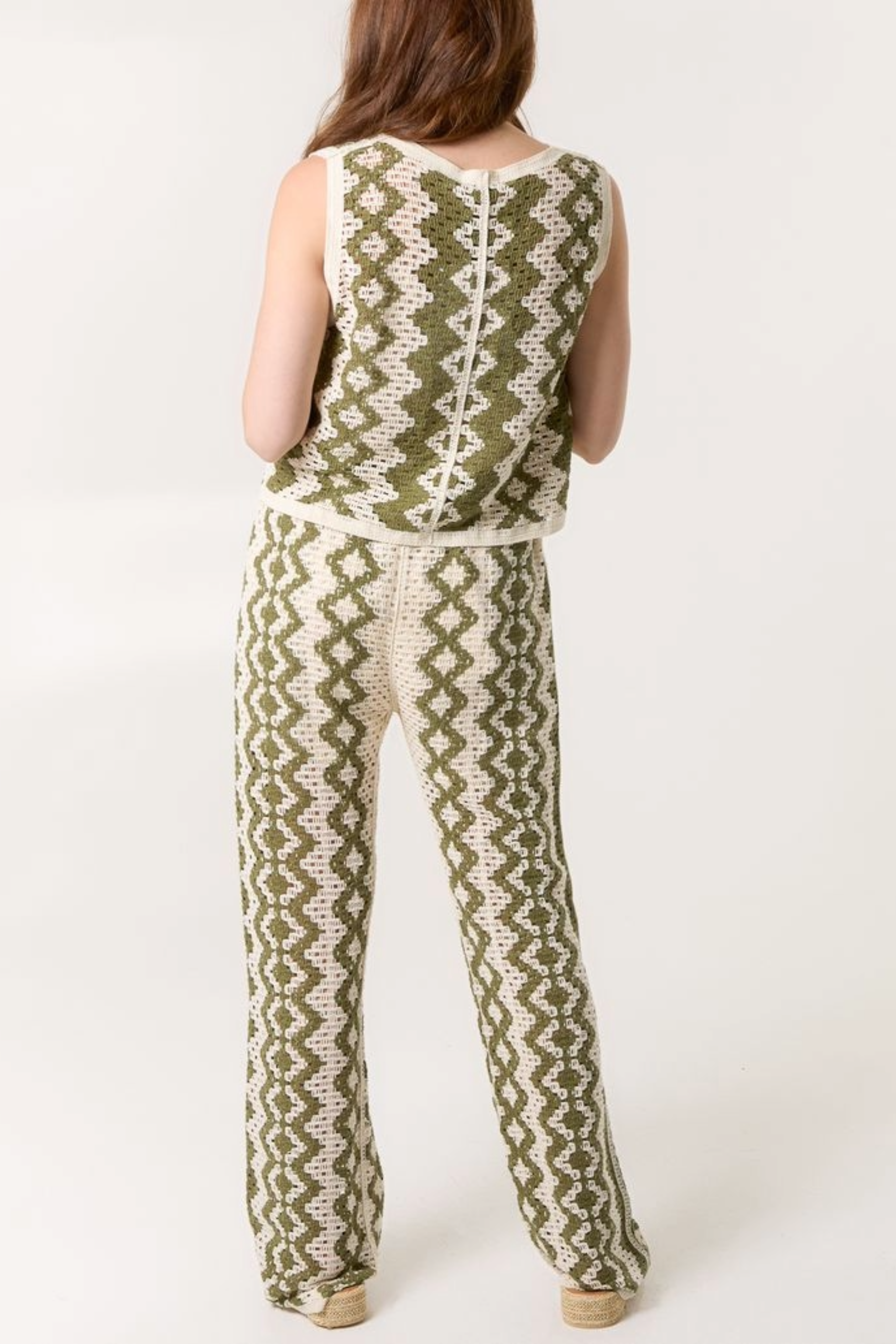 Zig Zag Crochet Trousers