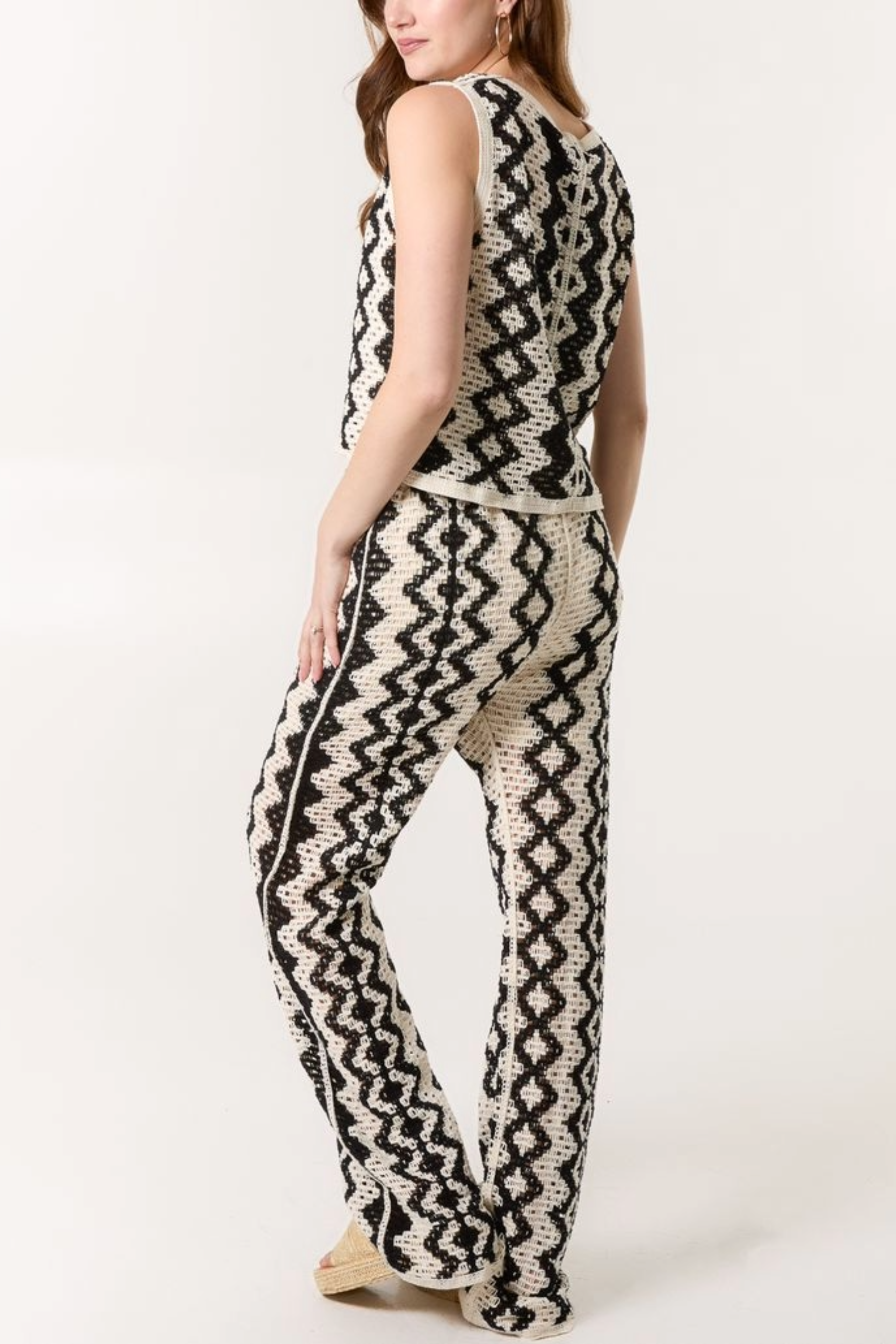 Zig Zag Crochet Trousers