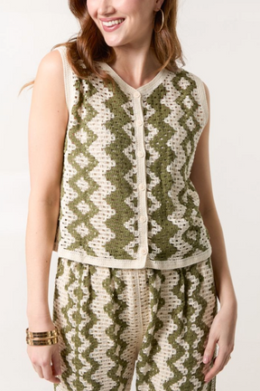 Zig Zag Crochet Vest