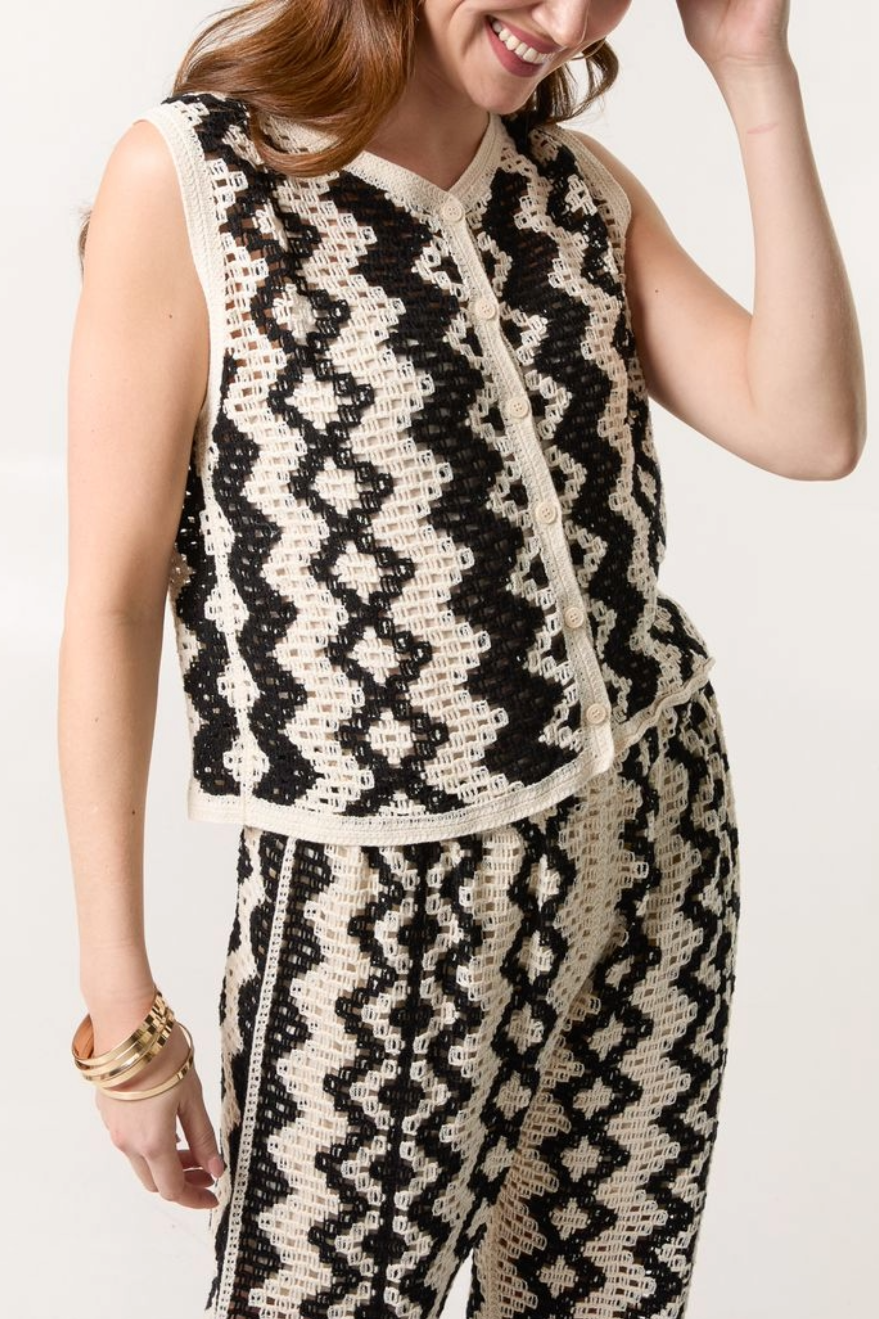 Zig Zag Crochet Vest