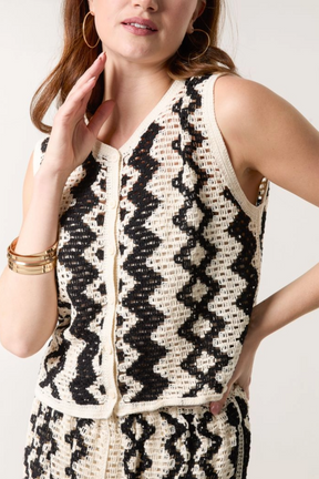 Zig Zag Crochet Vest