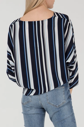 Chevron Tie Front Top