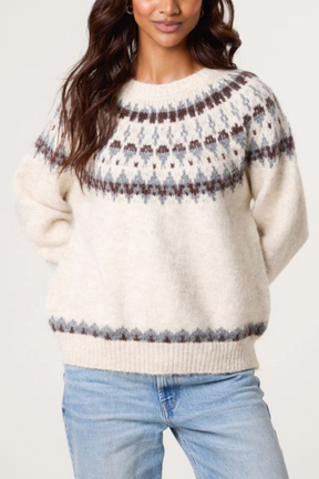 Nordic Knit Wool-Blend Jumper
