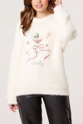 Sequin Embellished Cocktail Festive Jumper