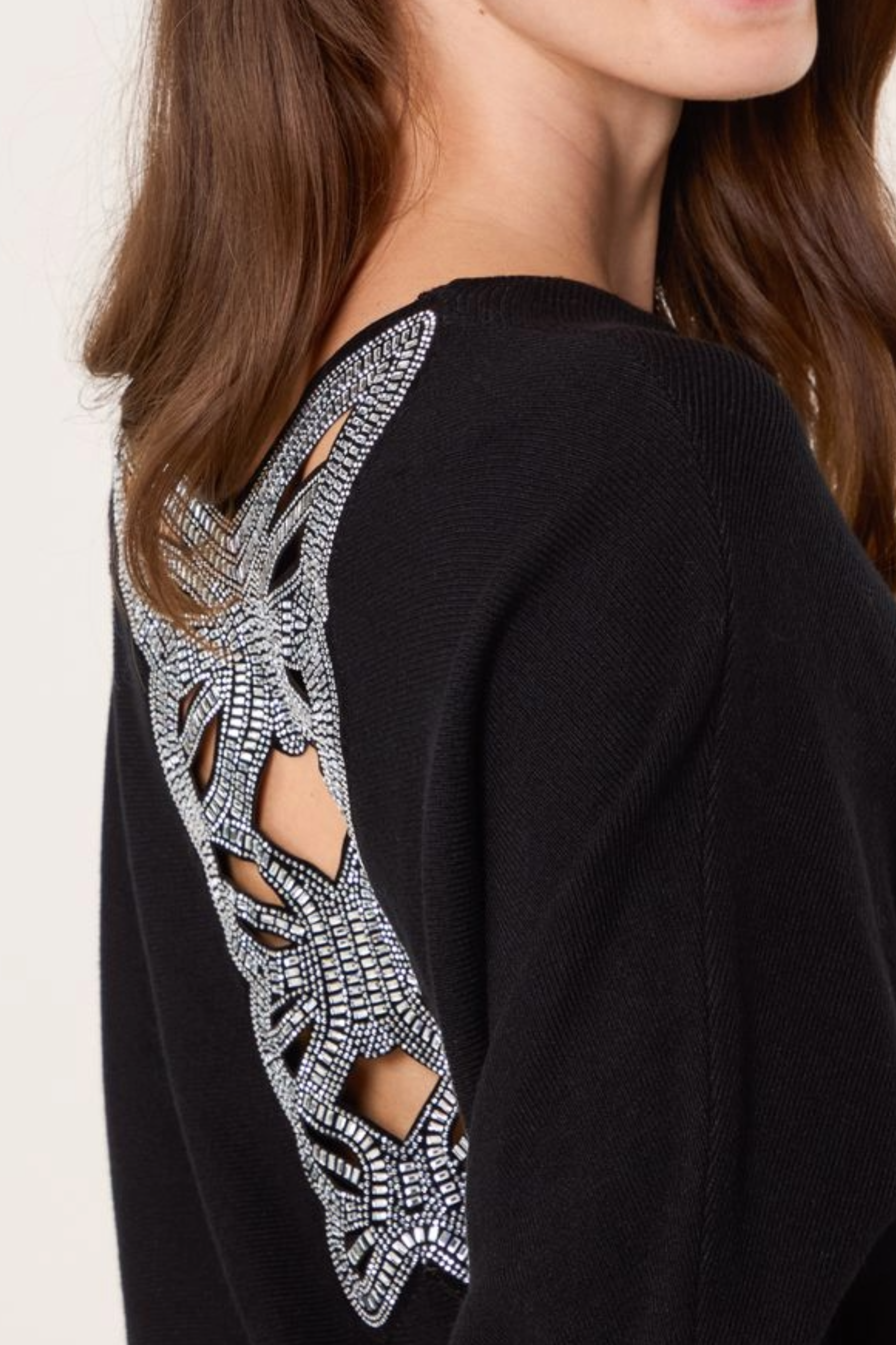 Diamante Butterfly Back Knit Jumper