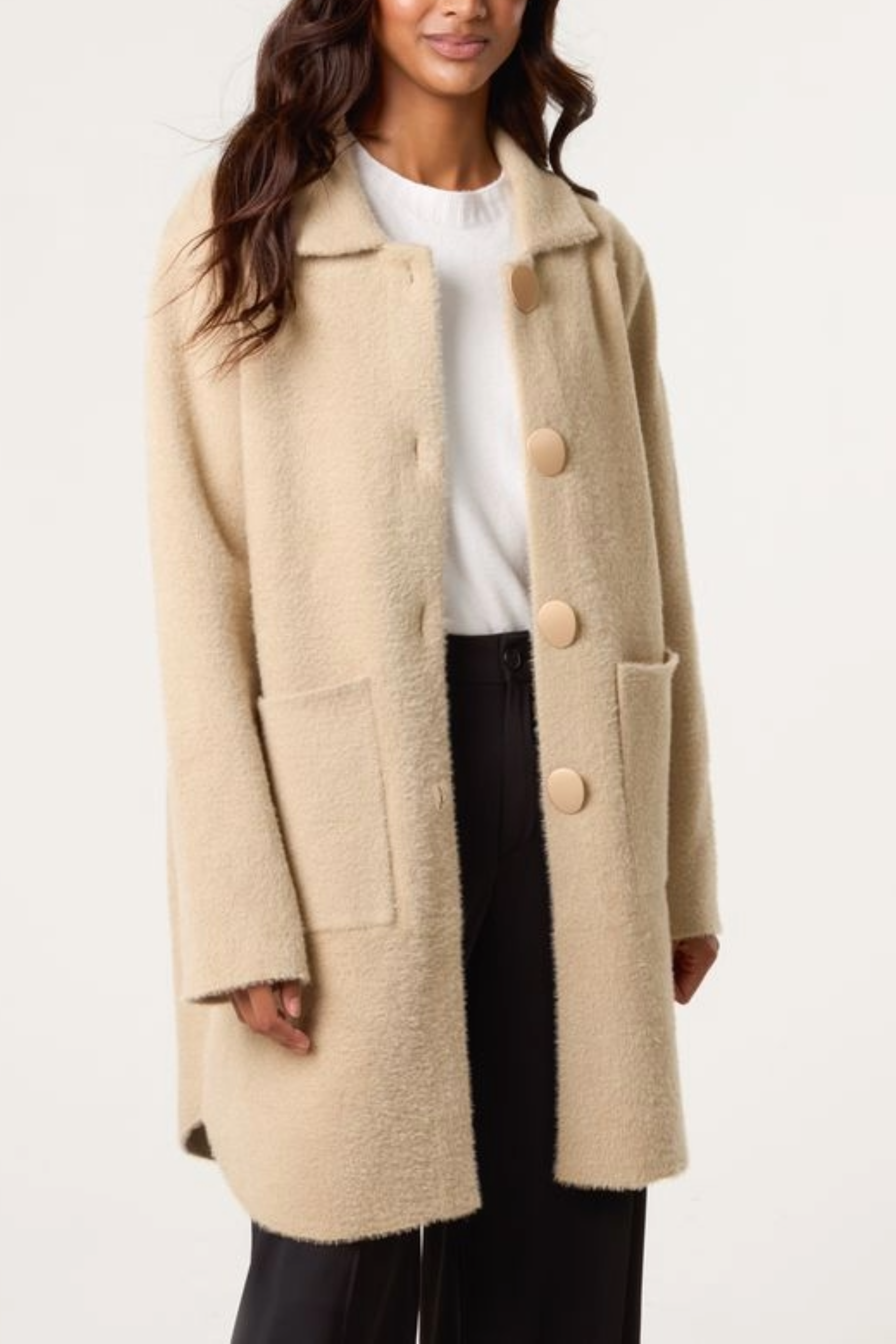 Soft Classic Collar Overcoat