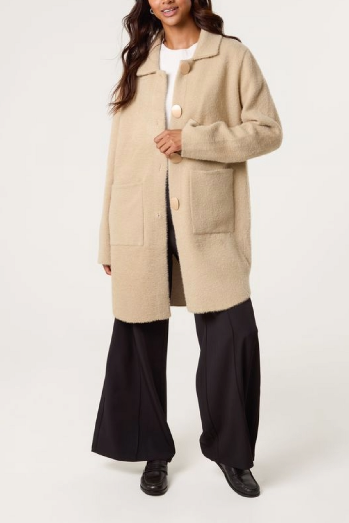 Soft Classic Collar Overcoat