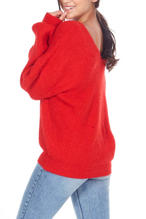 Front & Back V-Neck Jumper