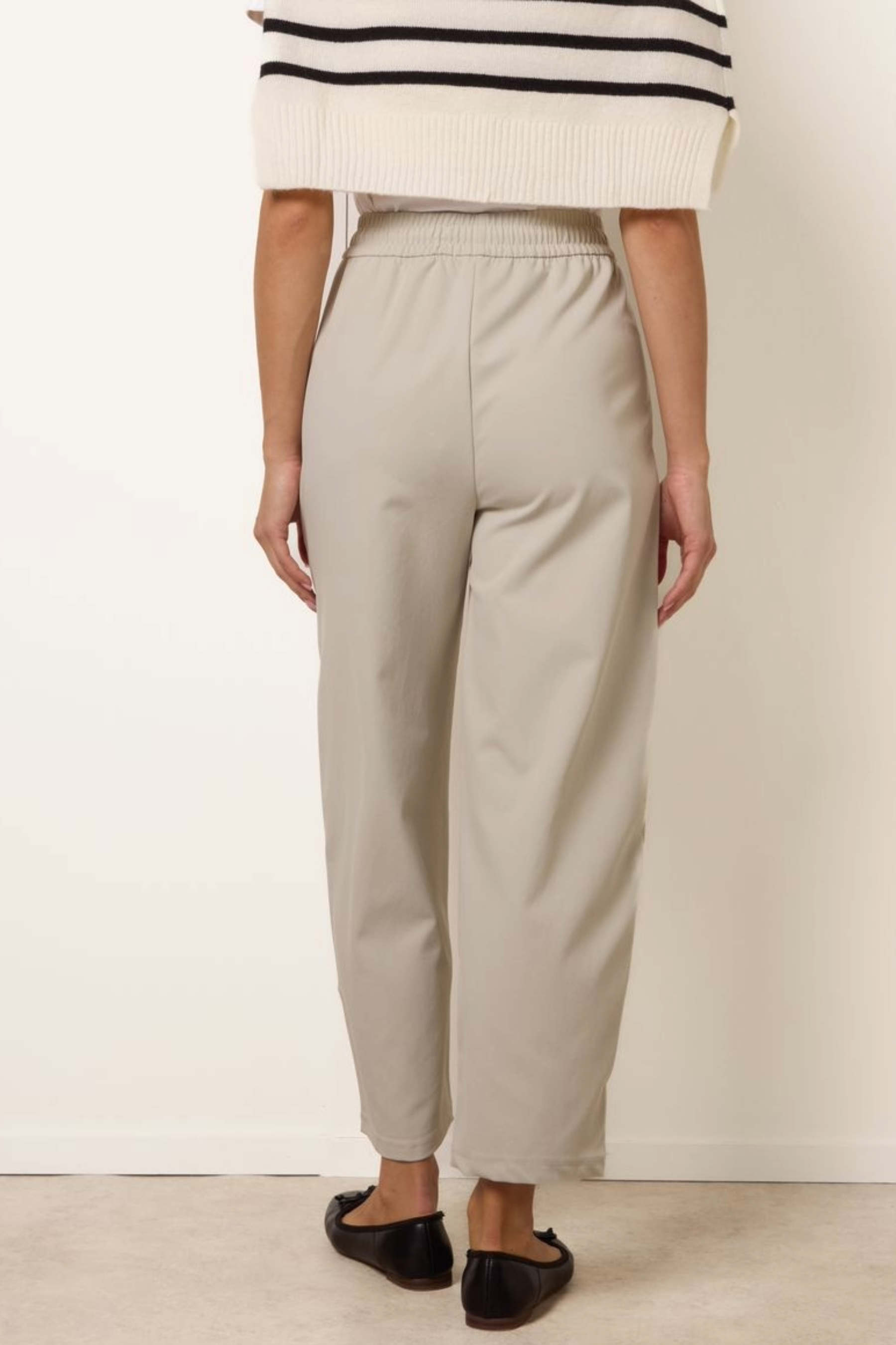 Elastic Waist Drawstring Trousers
