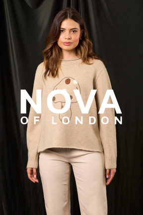 Embroidery & Flocking Mushroom Knit Jumper
