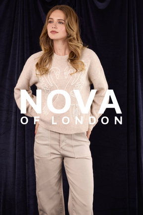 Swan Embroidered Knit Jumper