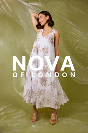 Floral Embroidery Cotton A-Line Dress
