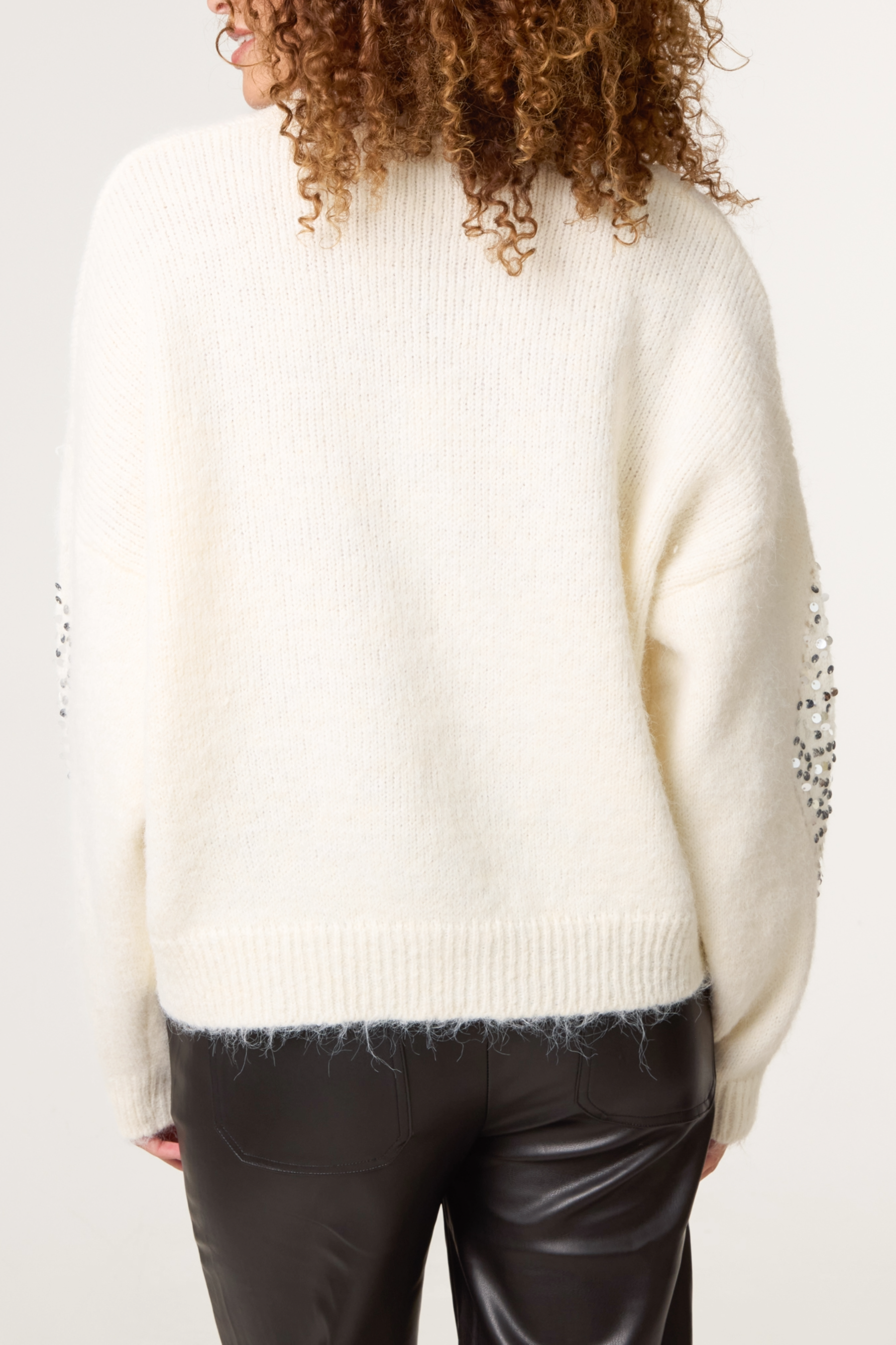 Sequin Diamond Knit Jumper