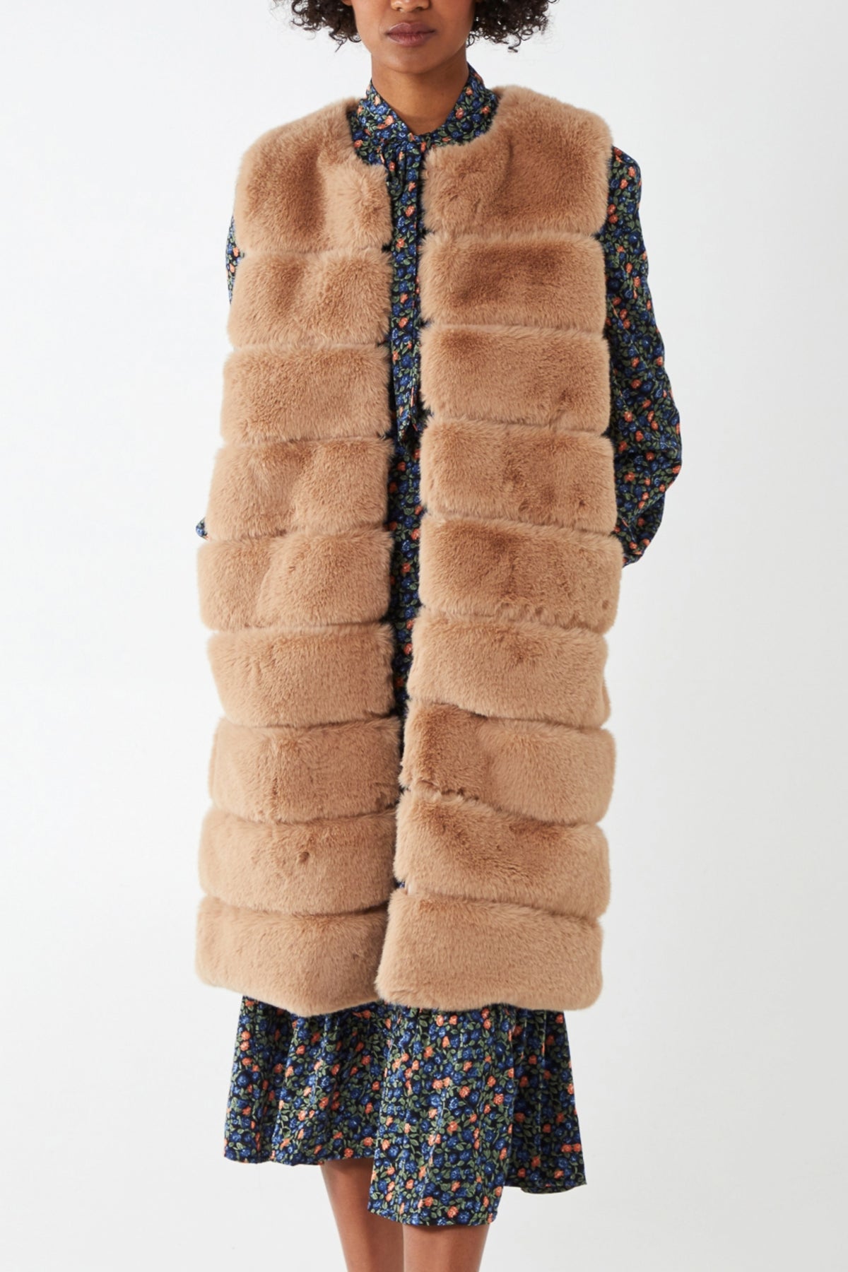 Longline Faux Fur Gilet