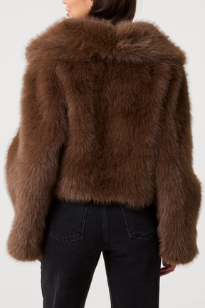 Faux Fur Cropped Jacket