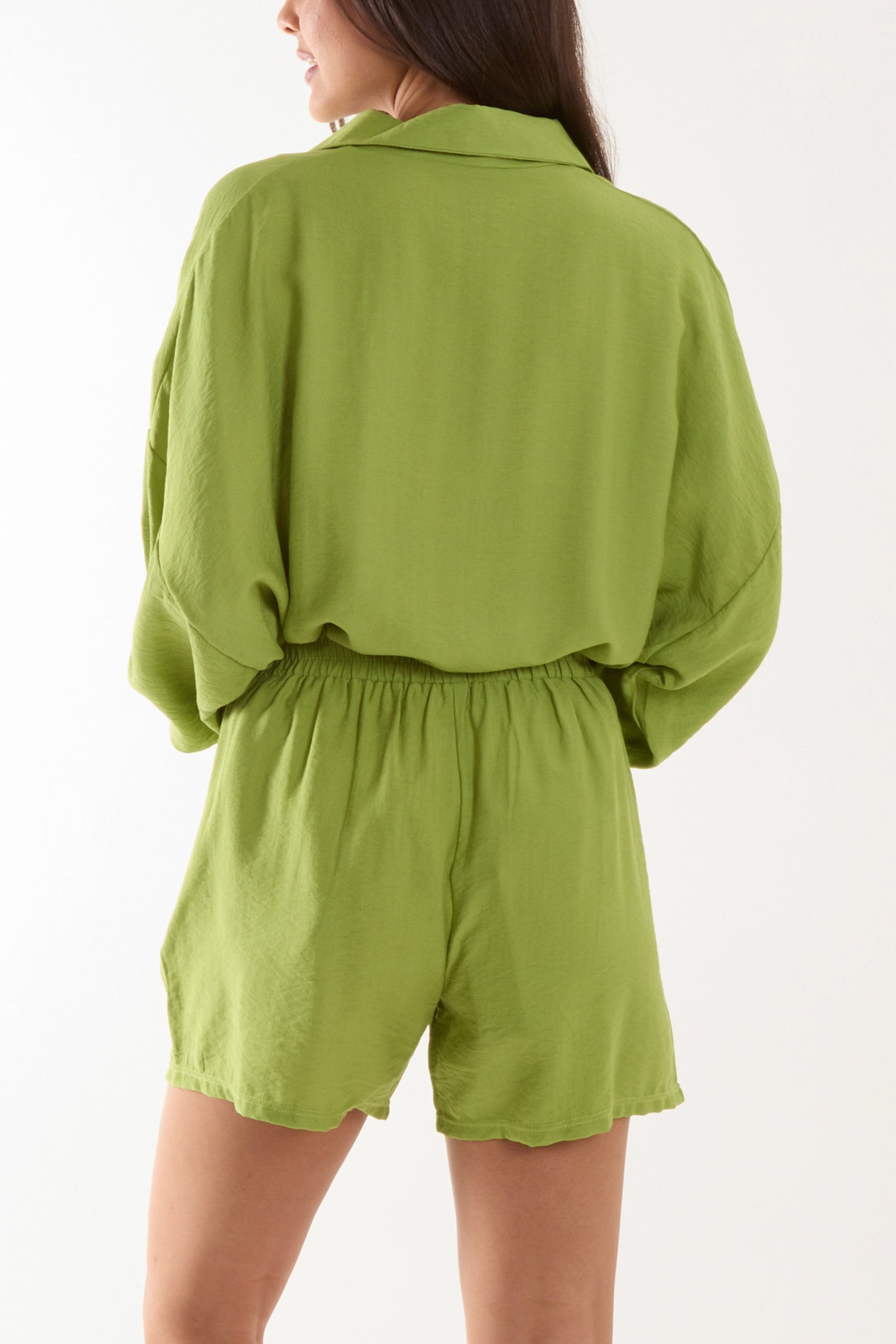 Linen Shirt & Shorts Co-Ord Set