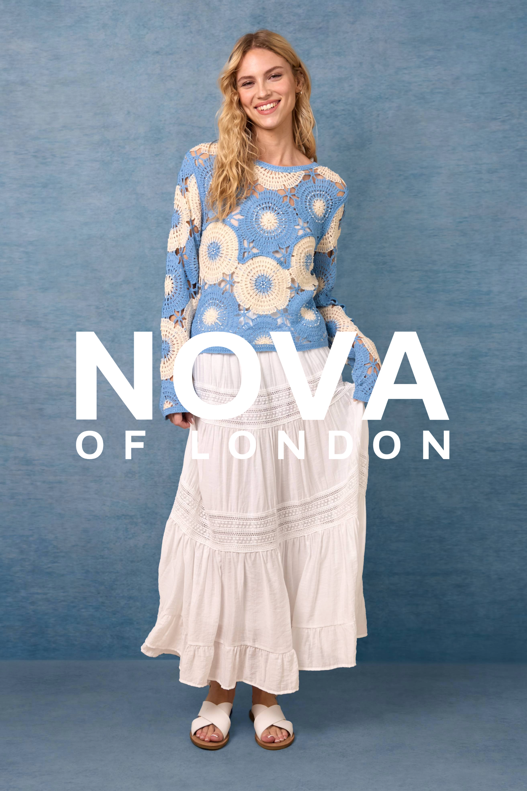 Circular Floral Crochet Top