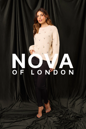 Colourful Diamante Embellished Knit Jumper