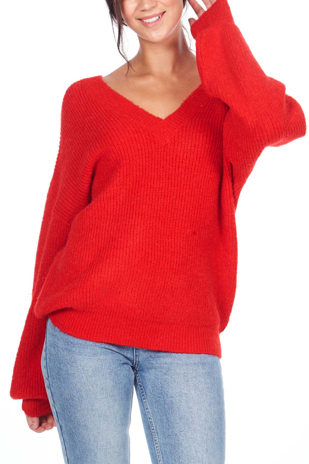 Front & Back V-Neck Jumper