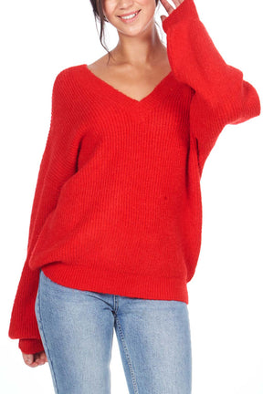 Front & Back V-Neck Jumper