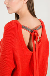 Diamante Tie Back Jumper