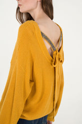 Diamante Tie Back Jumper