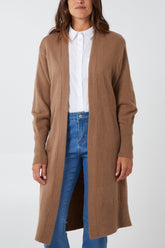 Open Front Longline Cardigan