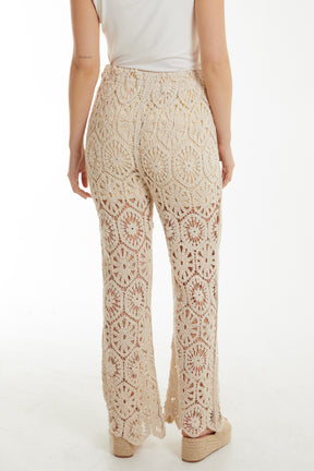 Geometric Crochet Trousers