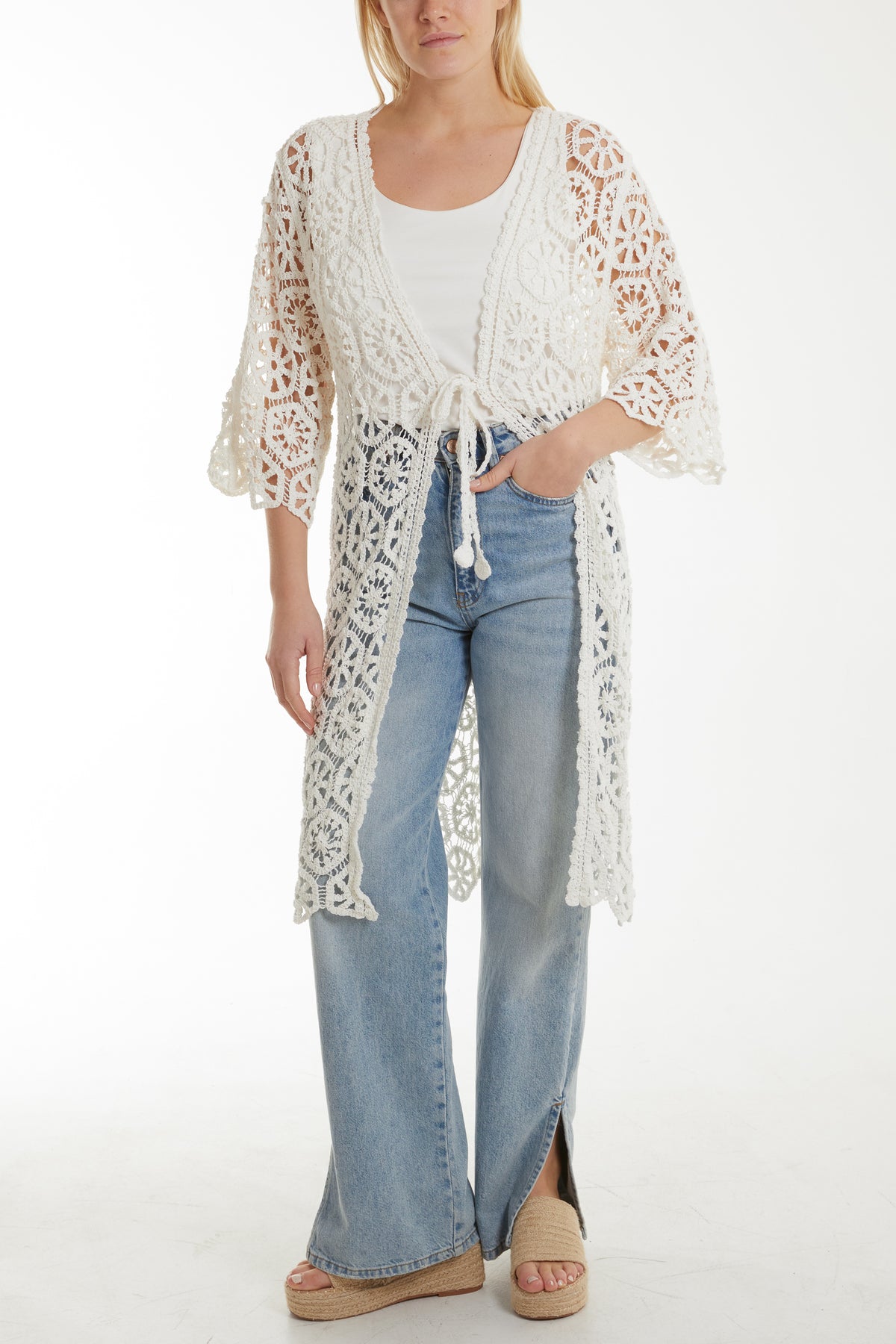 Geometric Crochet Cardigan