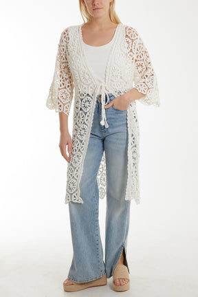 Geometric Crochet Cardigan
