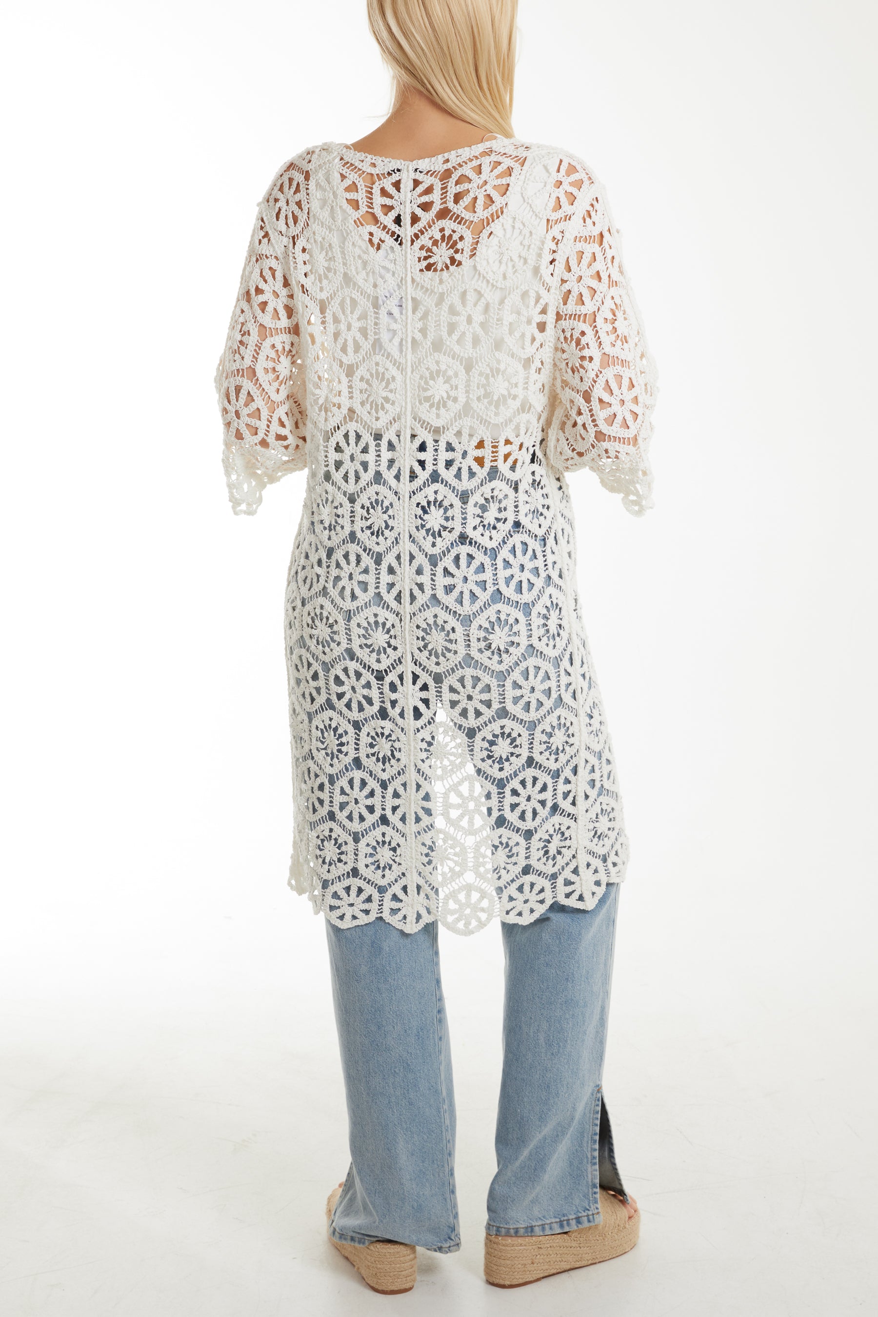 Geometric Crochet Cardigan