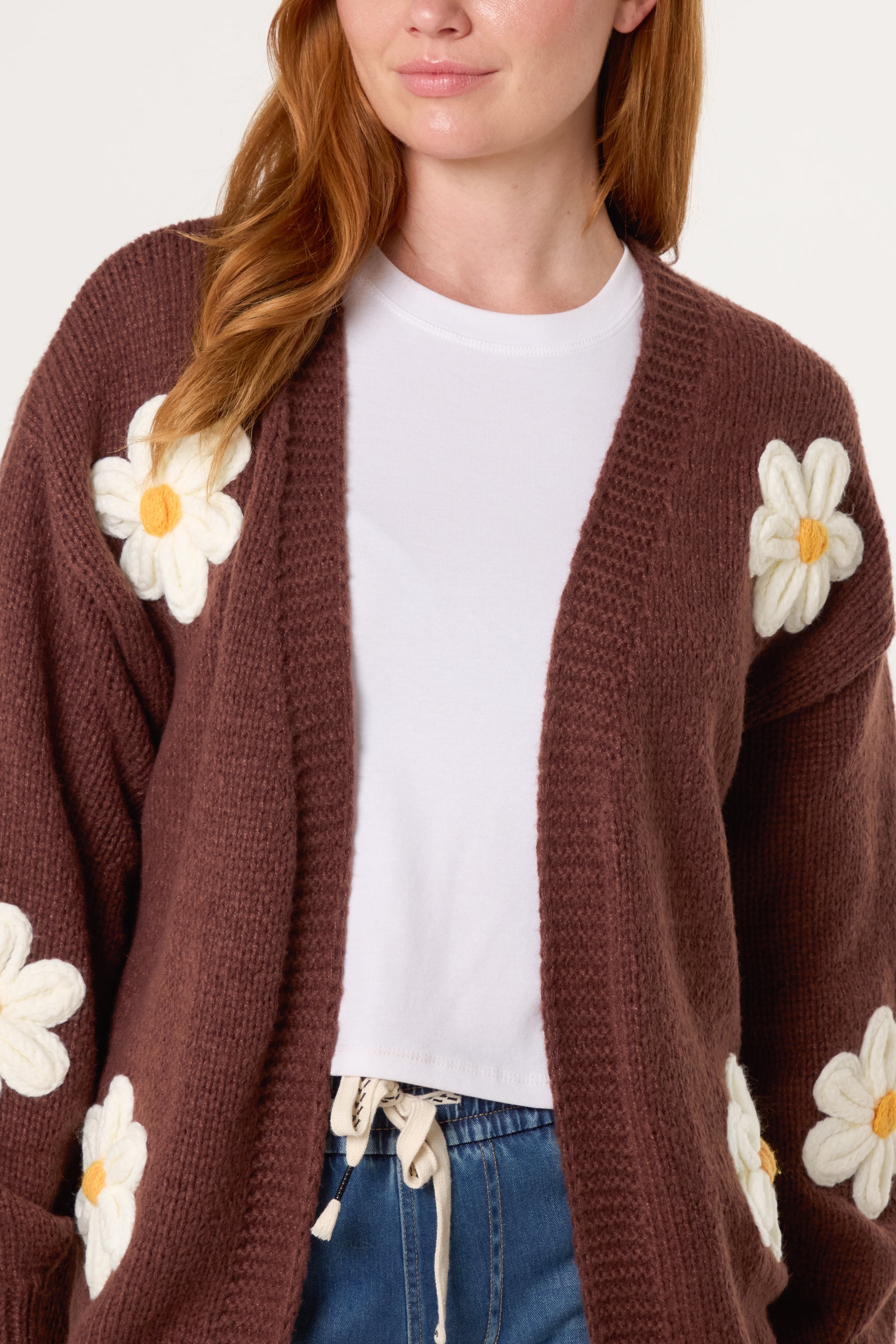 Flocking Daisy Open Knit Cardigan (New Colours)