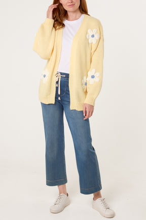 Flocking Daisy Open Knit Cardigan (New Colours)